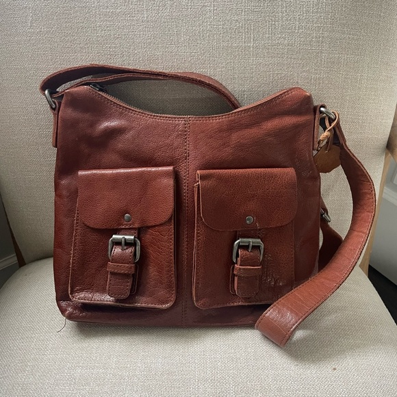 Spikes & Sparrow Handbags - Spikes & Sparrow Brown Leather Messenger Bag